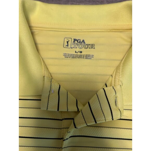 PGA TOUR Men's Short Sleeve Airflux Solid Mesh Polo Shirt Large - Picture 5 of 7